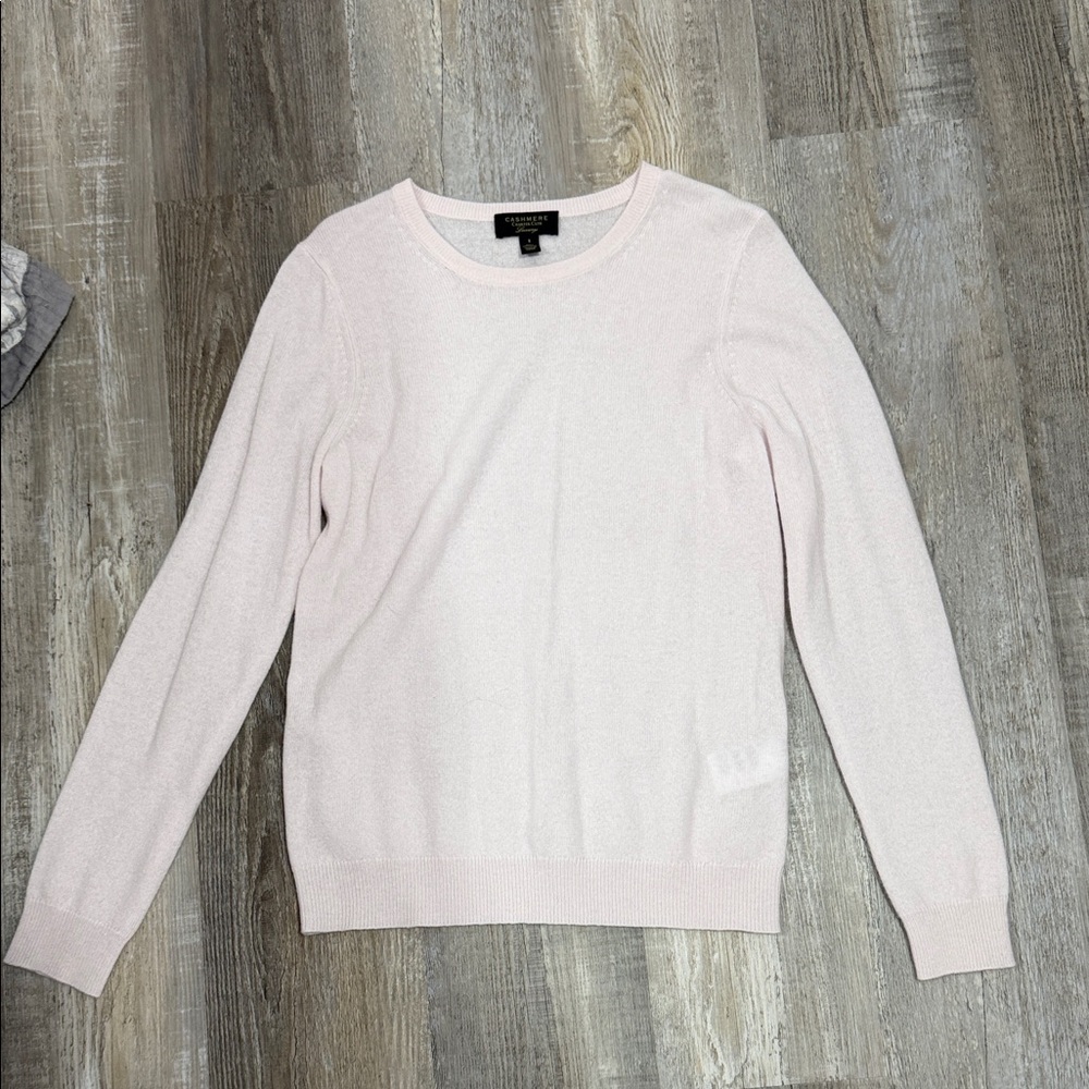 Light Pink Scoop Neck Sweater